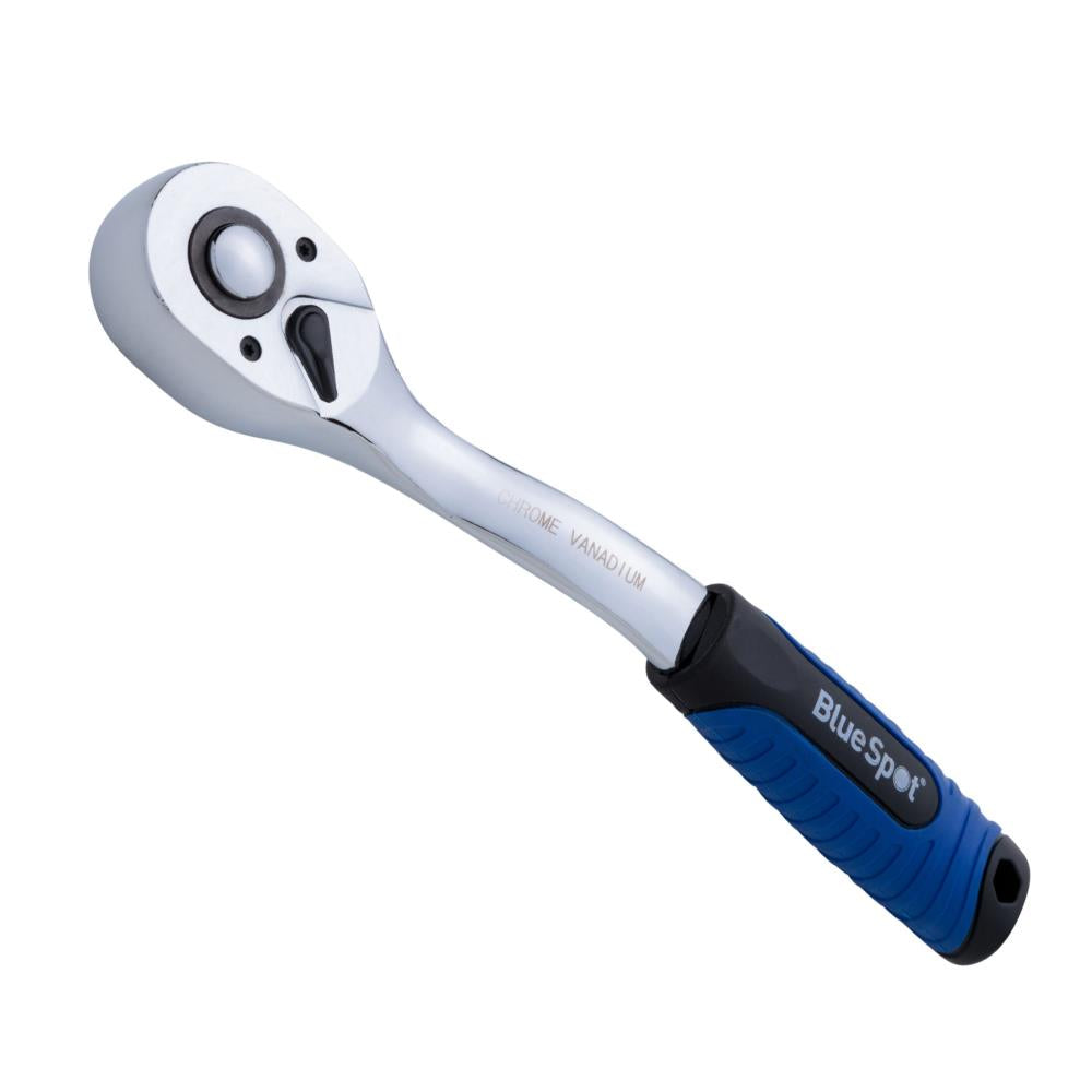 Bluespot 1/2" DR Soft Grip Ratchet, 72 Teeth, Quick Release 02014