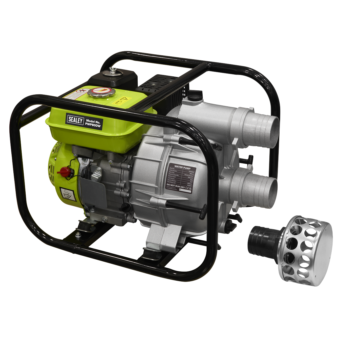 Sealey Petrol Powered Dirty Water Pump 80mm 6.15hp 4-Stroke Engine PWP80DW