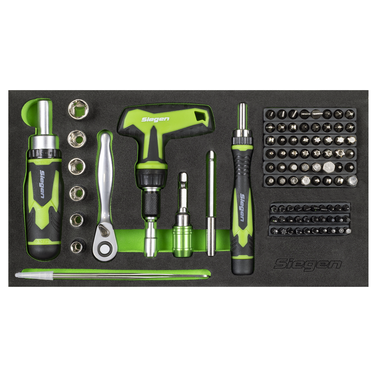 Sealey Siegen Mini Toolbox 2 Drawer with 111pc Tool Kit S01335