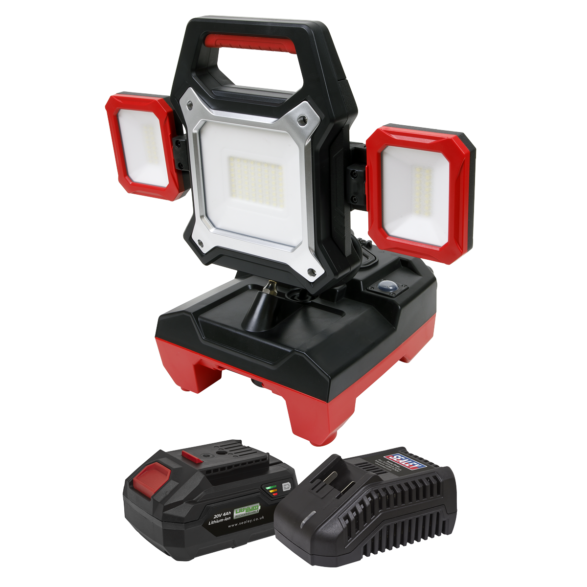 Sealey SV20 Series 2-in-1 Cordless/Corded 45W SMD LED Worklight Kit 20V 4Ah CP20VWLKIT1