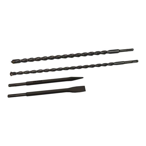 US PRO Tools 10pc Sds Plus Shank Plus Bit & Chisel Set - in Aluminium Case 7211