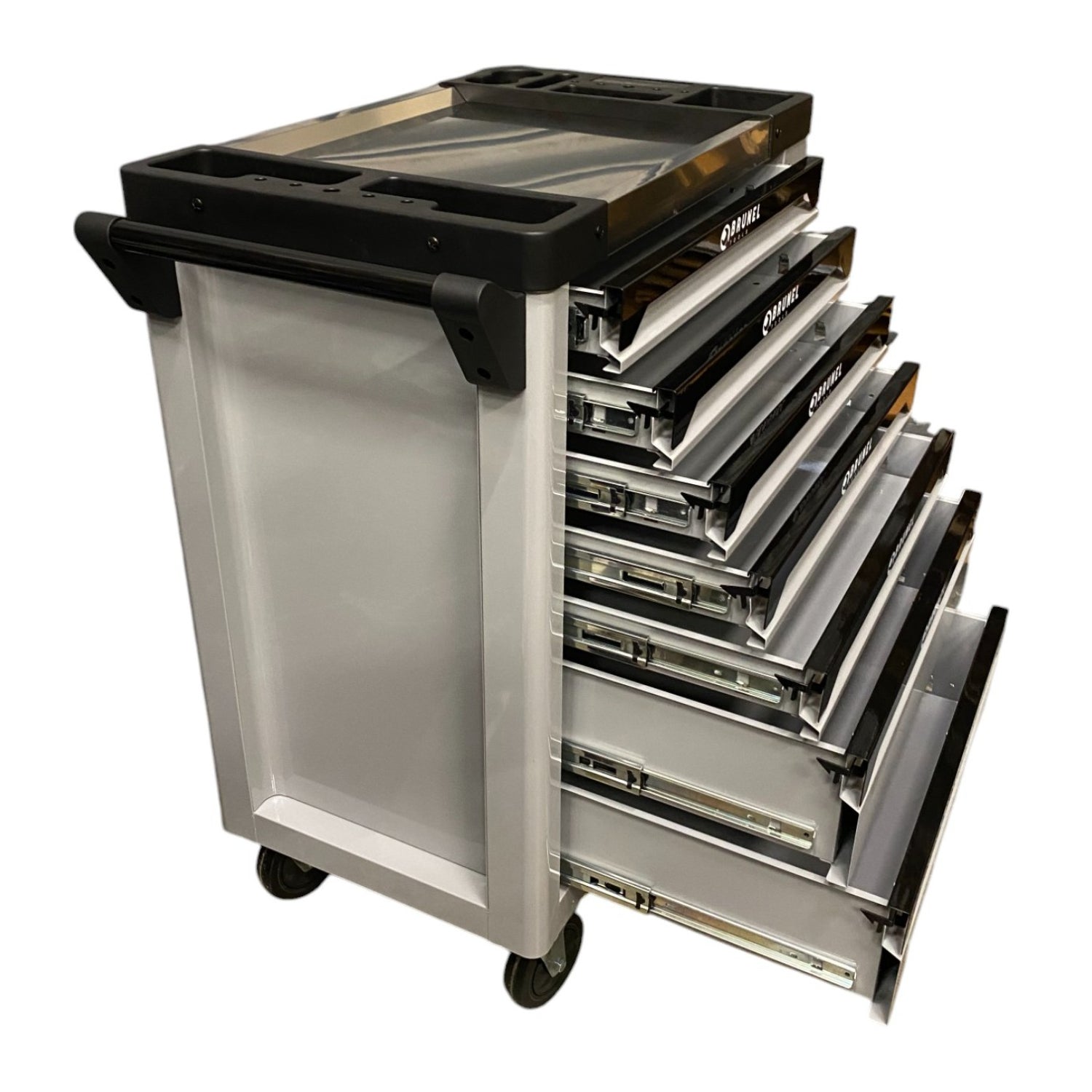 BRUNEL Tools 7 Drawer Caster Mounted Roller Tool Chest Cabinet - Grey