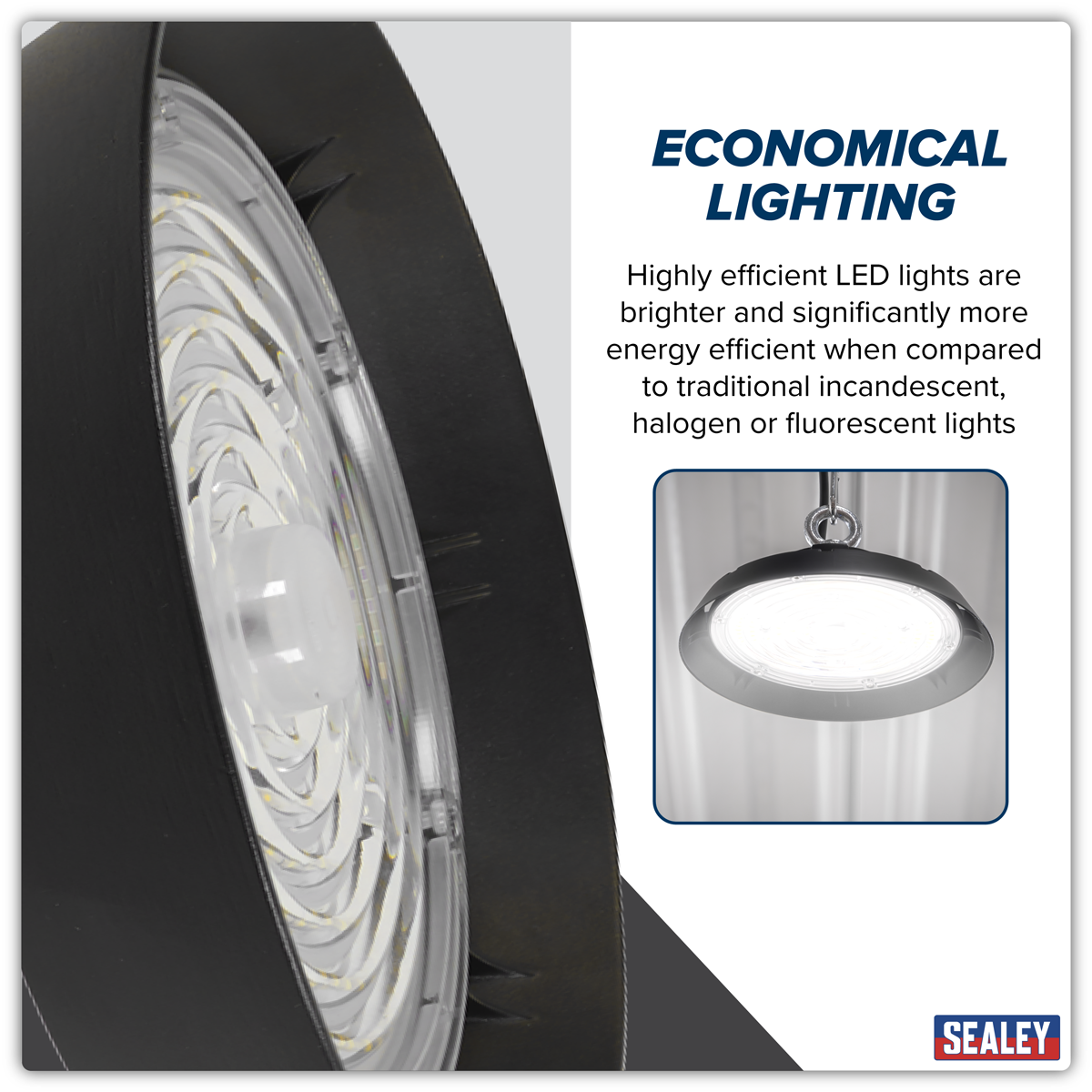 Sealey 100W LED High Bay Light 6000K LED100HB