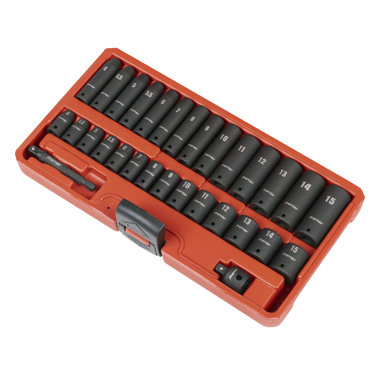 Sealey Premier Impact Socket Set 1/4"Sq Drive 30pc AK5640M