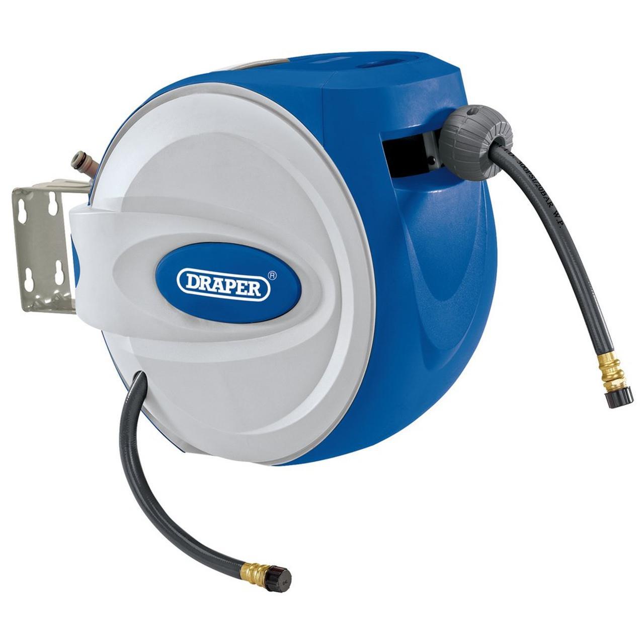 Draper 10 Meter Wall Mounted Retractable Air Hose Reel 15048 - Tools 2U Direct SW