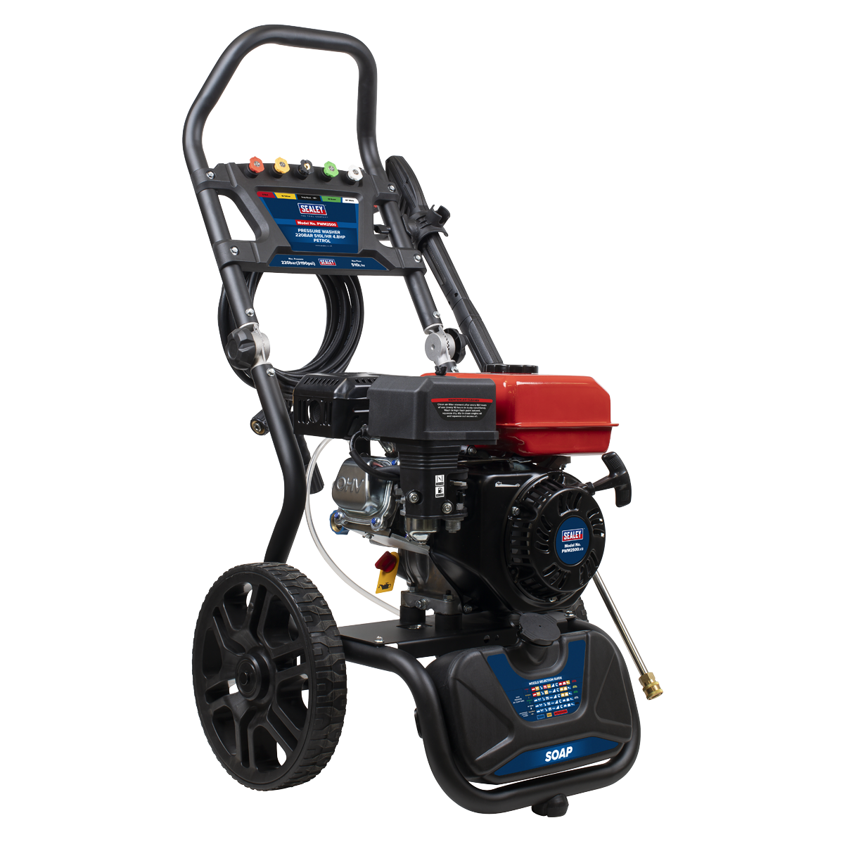 Sealey Pressure Washer 220bar 570L/hr 5.8hp - Petrol PWM2500