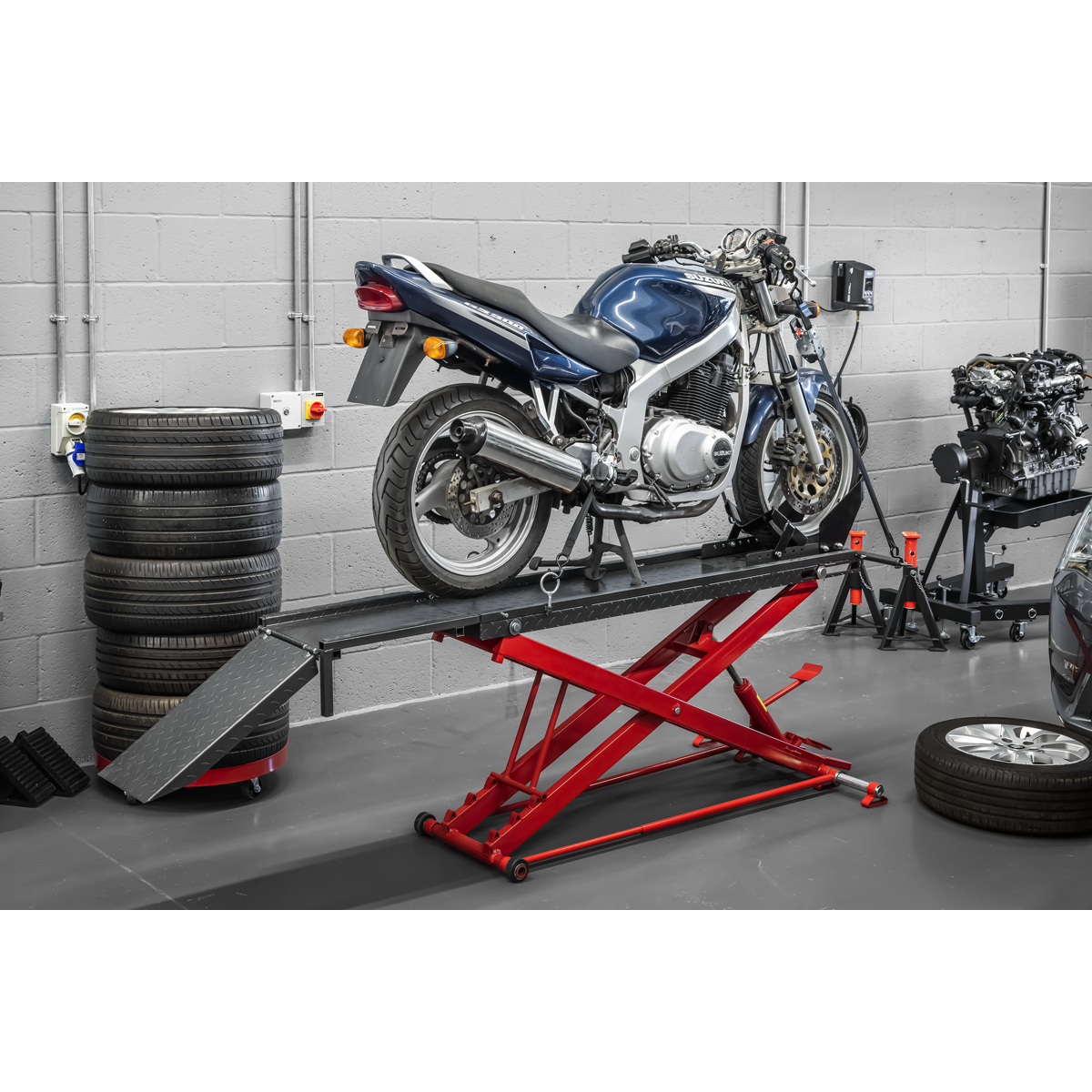 Sealey Hydraulic Motorcycle Lift 450kg Capacity MC550