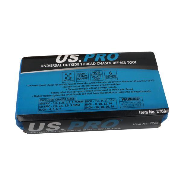 US PRO Tools Universal Outside Thread Chaser Repair Tool 1¼" - 5" OD 2768