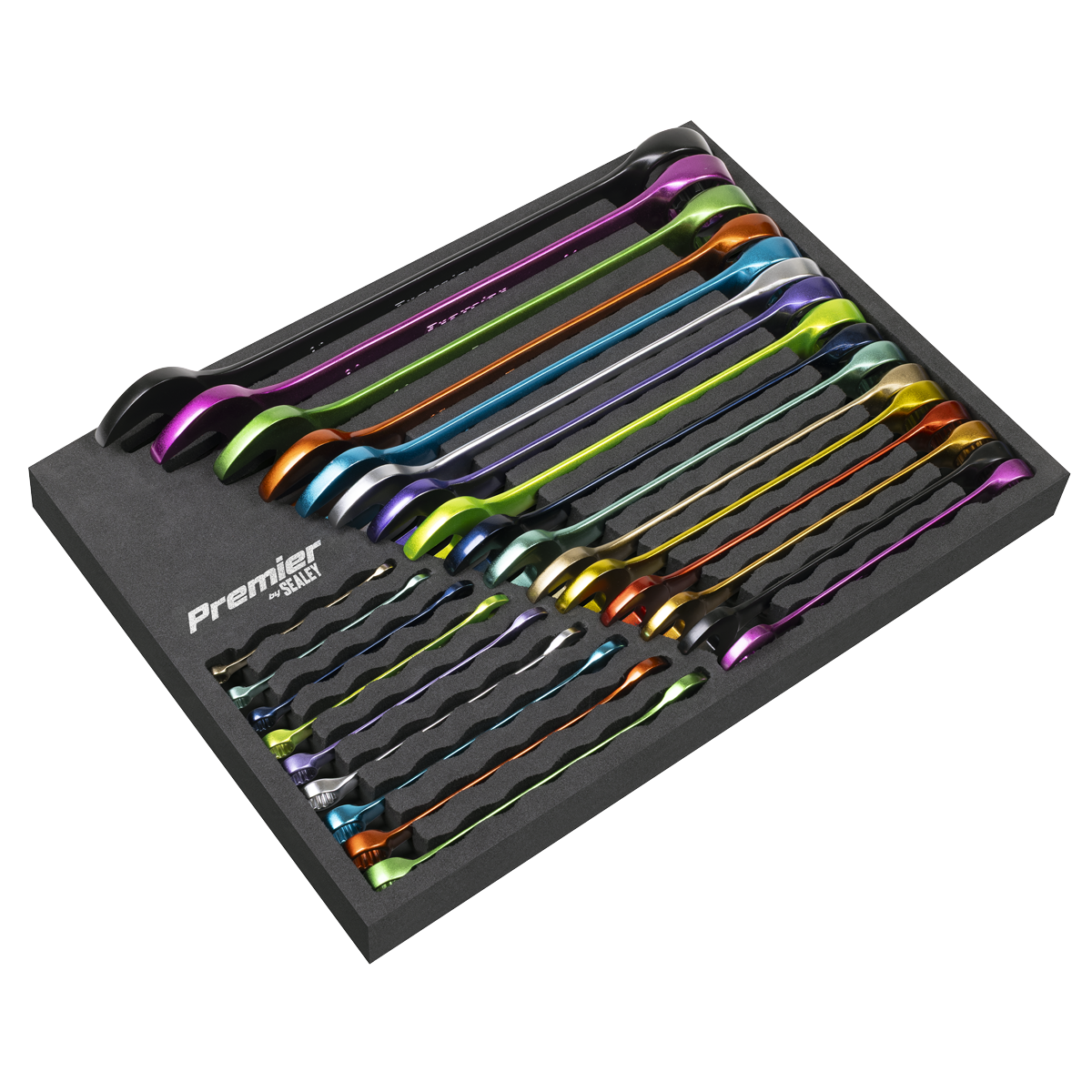 Sealey Premier Multi-Coloured Combination Spanner Set 25pc AK63268