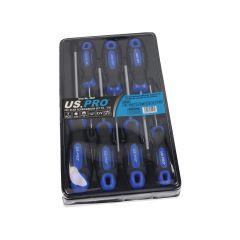 US PRO Tools 7pc Star Screwdriver Set T8-T30 Torx Compatible Cushion Grip 4621