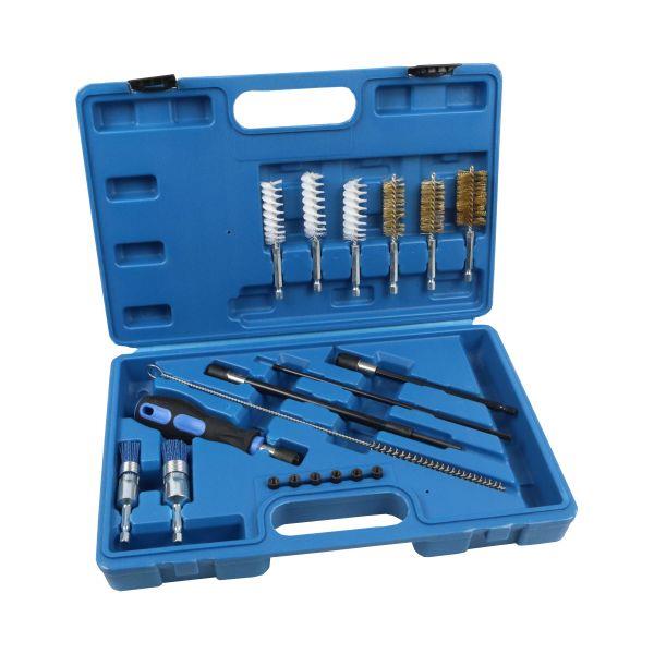 US PRO Tools 19pc Brush Kit For Cleaning Diesel Injector and Seat 7231
