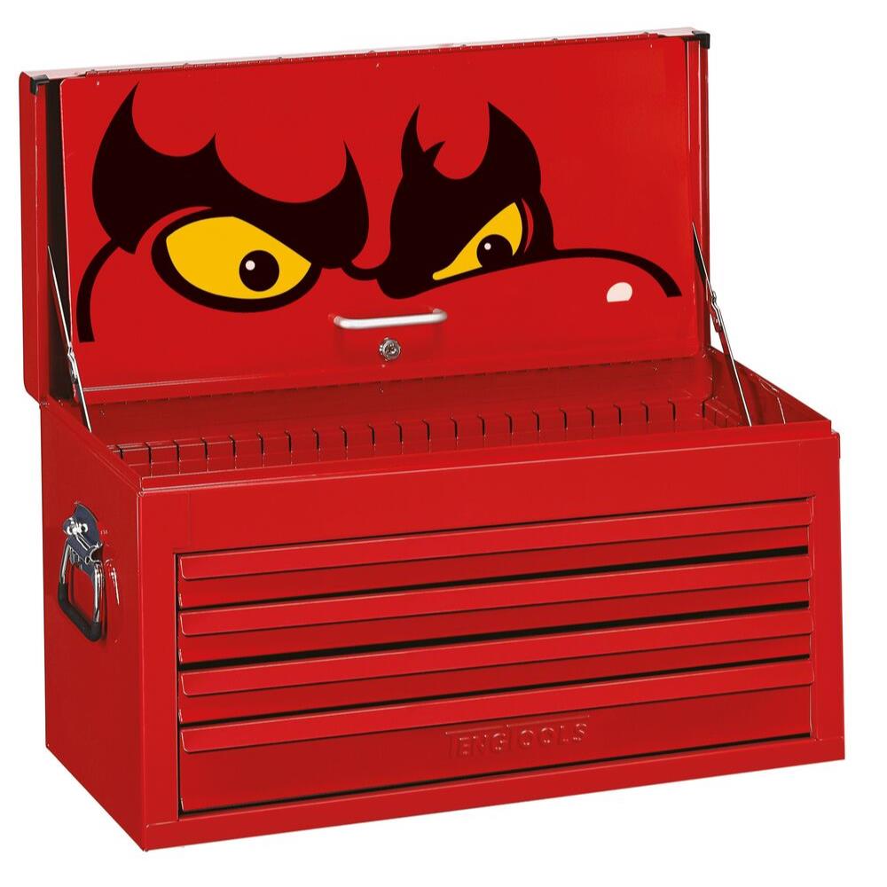 Teng Tools 26" Classic Tool Chest 4 Drawer Red TC804EV