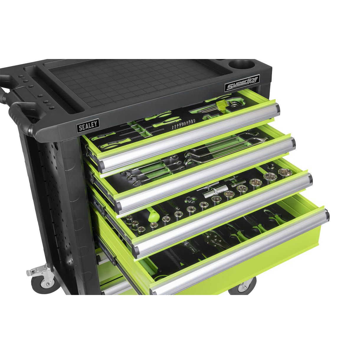Sealey Superline Pro® Rollcab 6 Drawer with 173pc Siegen Tool Kit S01337