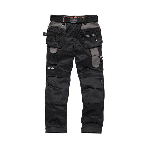 Scruffs Pro Flex Holster Trousers with Belt Black
