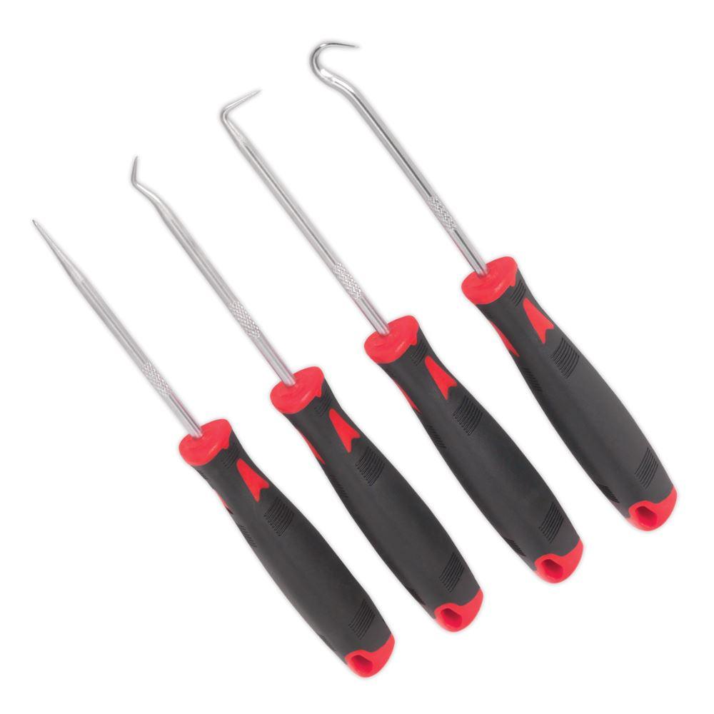 Sealey 4pc Short Mini Pick & Hook Set AK5214 - Tools 2U Direct SW