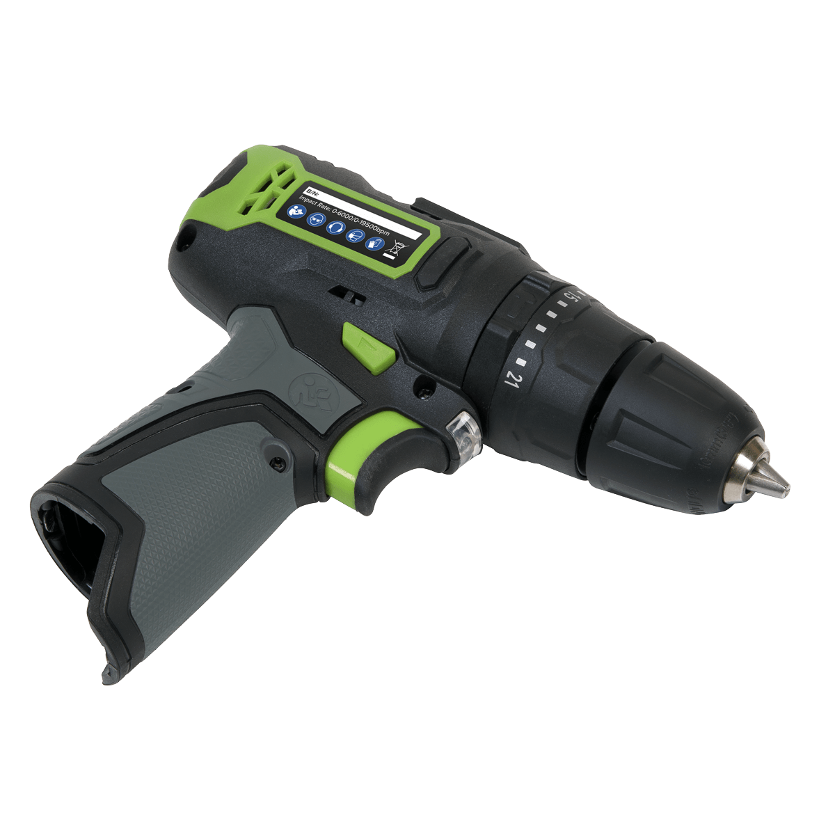 Sealey Cordless Combi Drill Ø10mm 10.8V SV10.8 Series With Battery and Charger CP108VDD - Tools 2U Direct SW