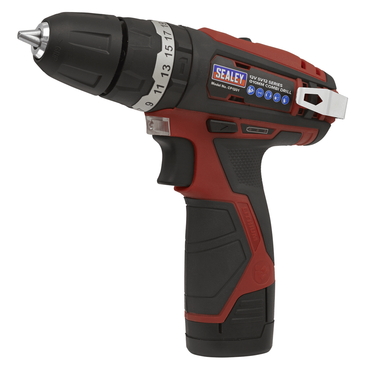 Sealey Cordless Combi Drill Ø10mm 12V SV12 Series - Body Only CP1201 - Tools 2U Direct SW