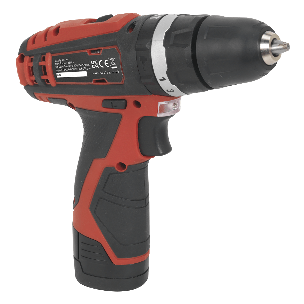 Sealey Cordless Combi Drill Ø10mm 12V SV12 Series - Body Only CP1201 - Tools 2U Direct SW