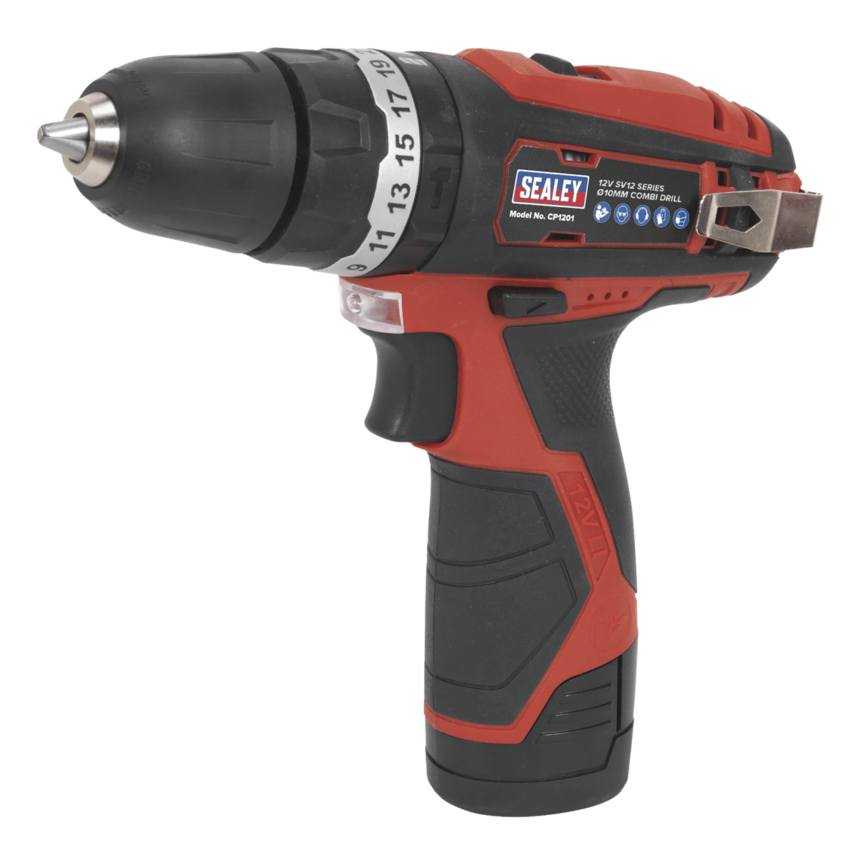 Sealey Cordless Combi Drill Ø10mm 12V SV12 Series - Body Only CP1201 - Tools 2U Direct SW