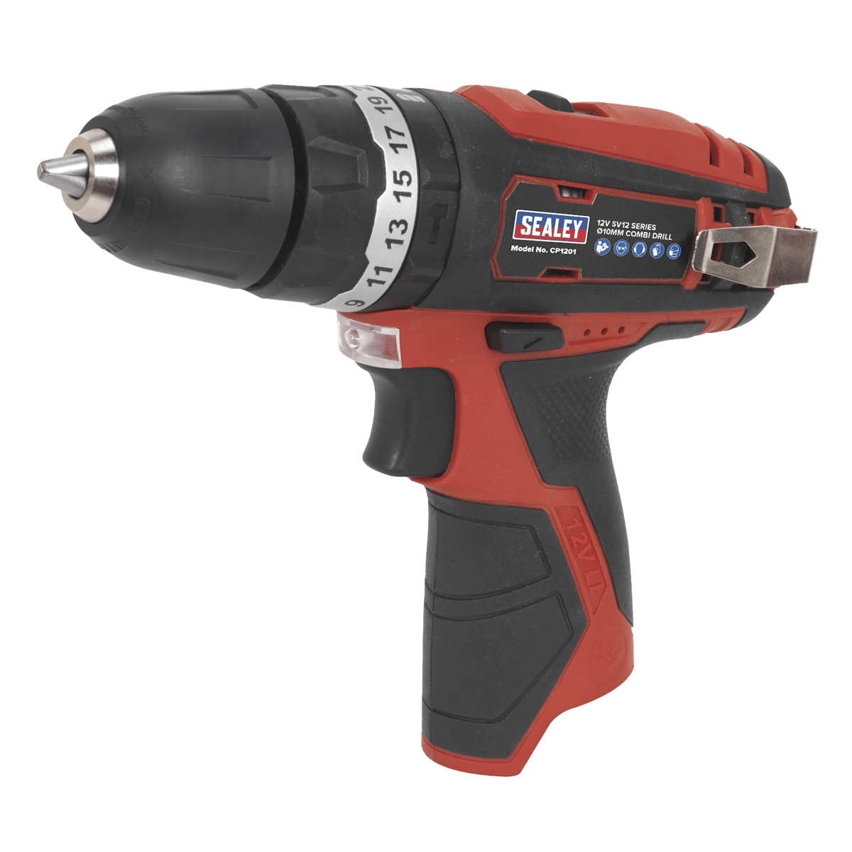 Sealey Cordless Combi Drill Ø10mm 12V SV12 Series - Body Only CP1201 - Tools 2U Direct SW