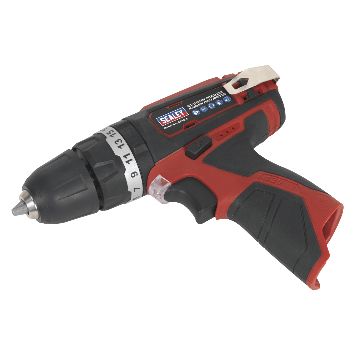 Sealey Cordless Combi Drill Ø10mm 12V SV12 Series - Body Only CP1201 - Tools 2U Direct SW