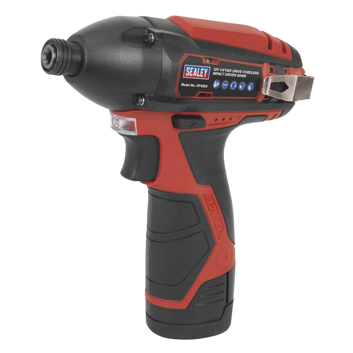 Sealey Cordless Impact Driver 1/4"Hex Drive 12V SV12 Series - Body Only CP1203 - Tools 2U Direct SW