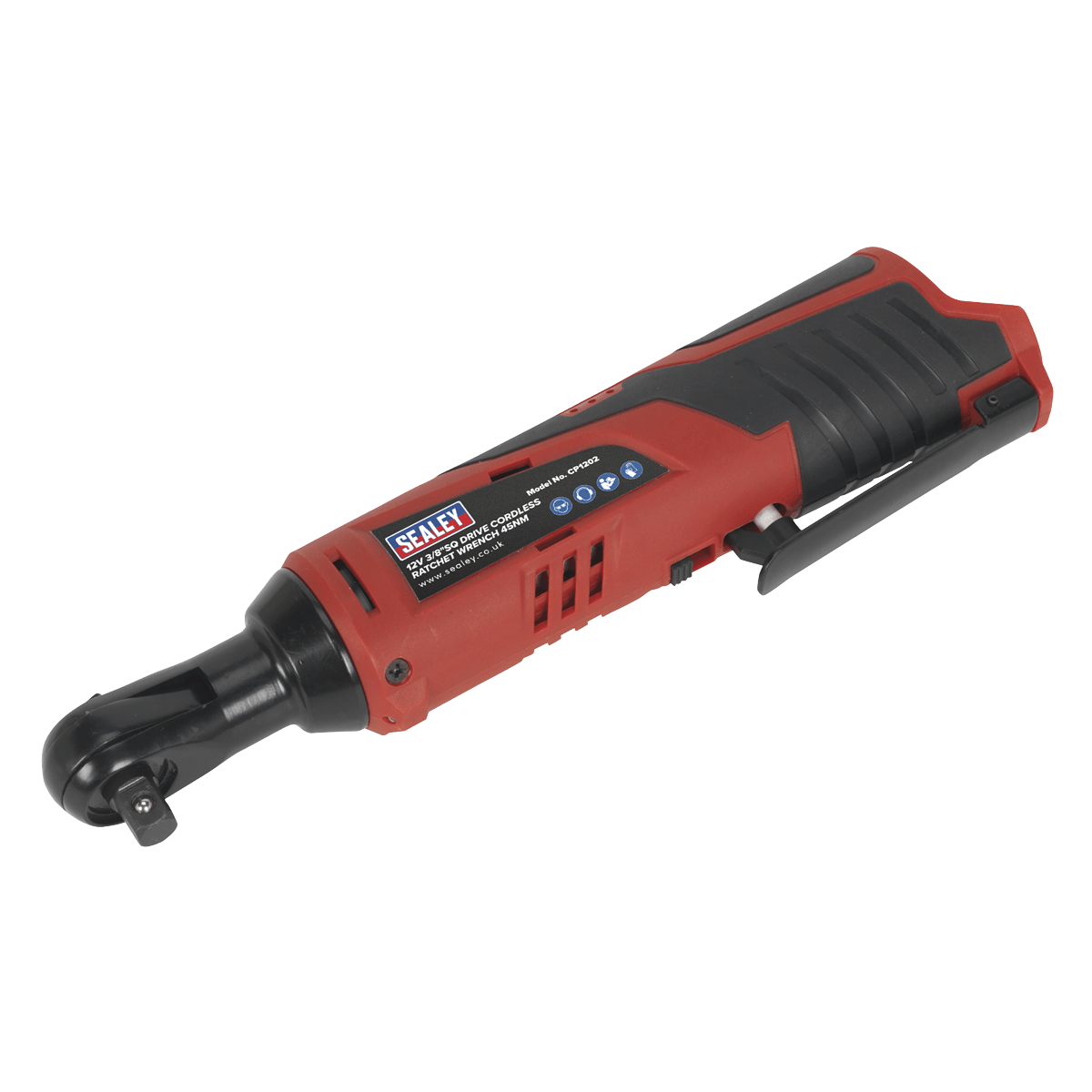 Sealey Cordless Ratchet Wrench 3/8"Sq Drive 12V SV12 Series - Body Only CP1202 - Tools 2U Direct SW