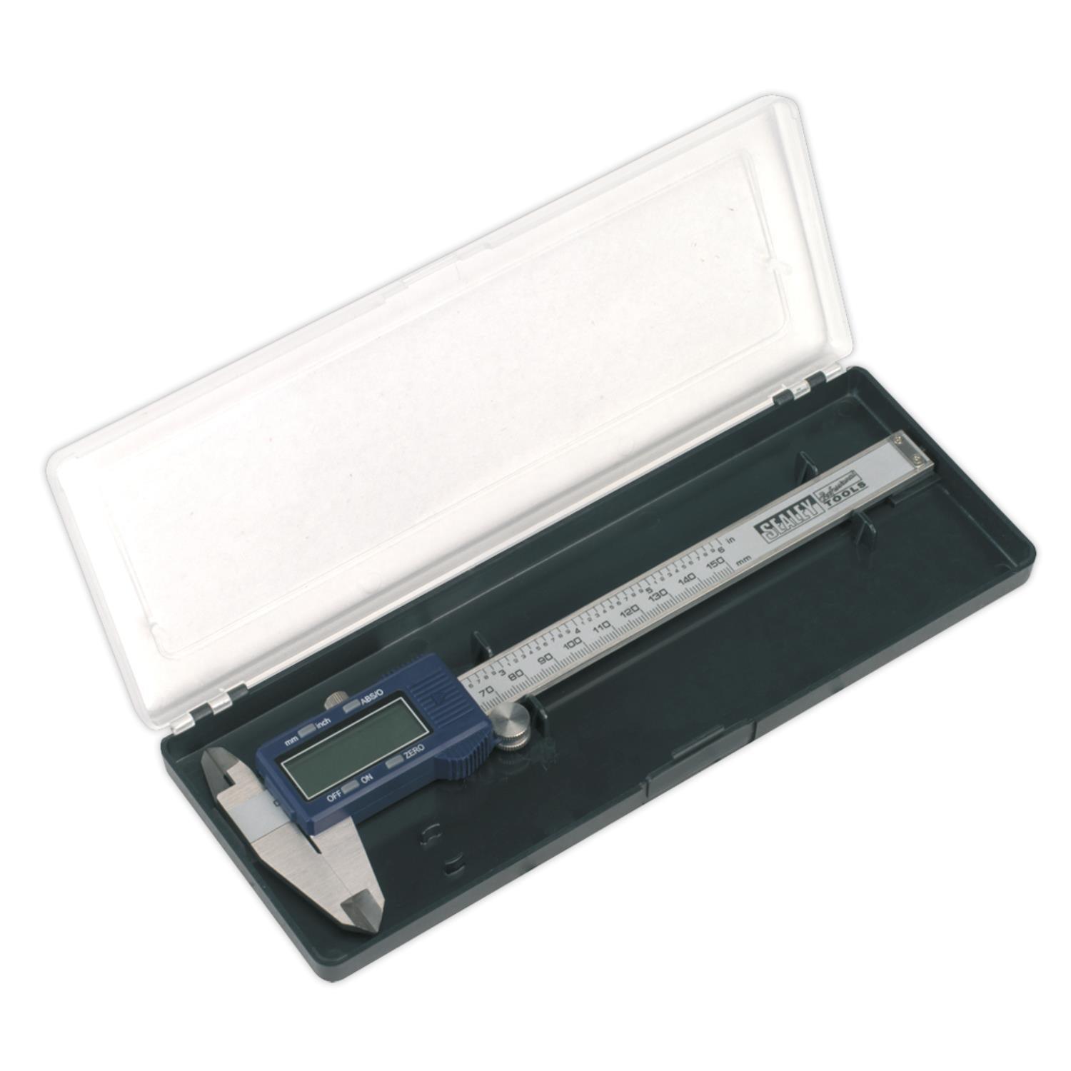 Sealey Digital Vernier Calliper 0-150mm/0-6" High Precision Tool AK962EV - Tools 2U Direct SW