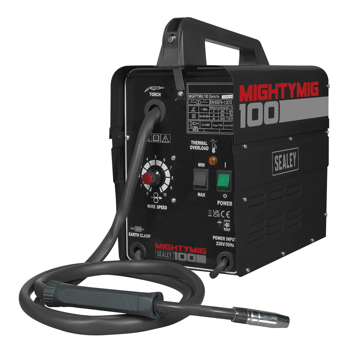 Sealey No-Gas MIG Welder 100A 230V MIGHTYMIG100 - Tools 2U Direct SW