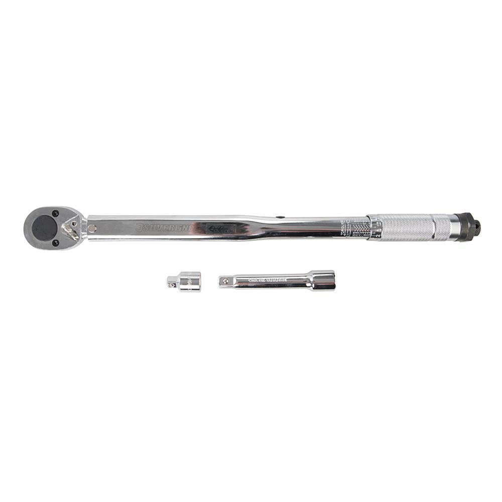 Silverline 28 - 210Nm Torque Wrench 1/2" Drive Socket Handle Mechanic - 633567 - Tools 2U Direct SW