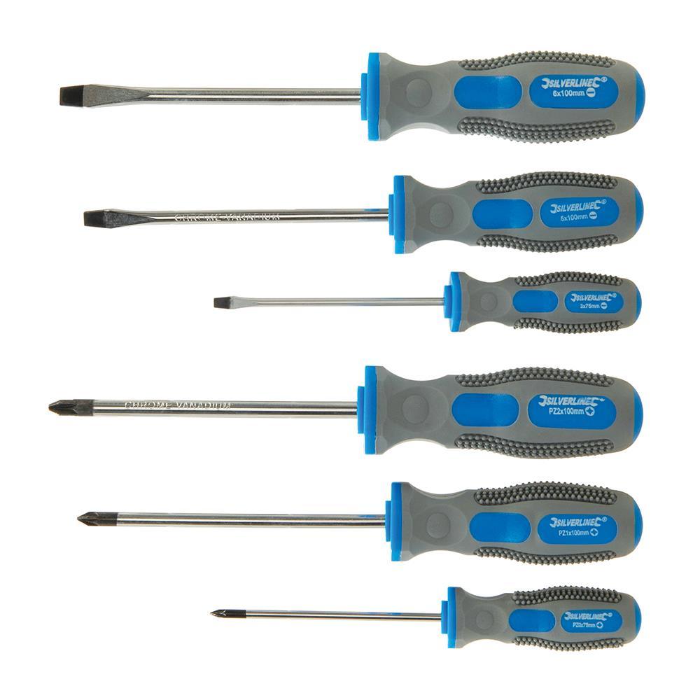 Silverline 6pce General Purpose Screwdriver Set 546524 - Tools 2U Direct SW