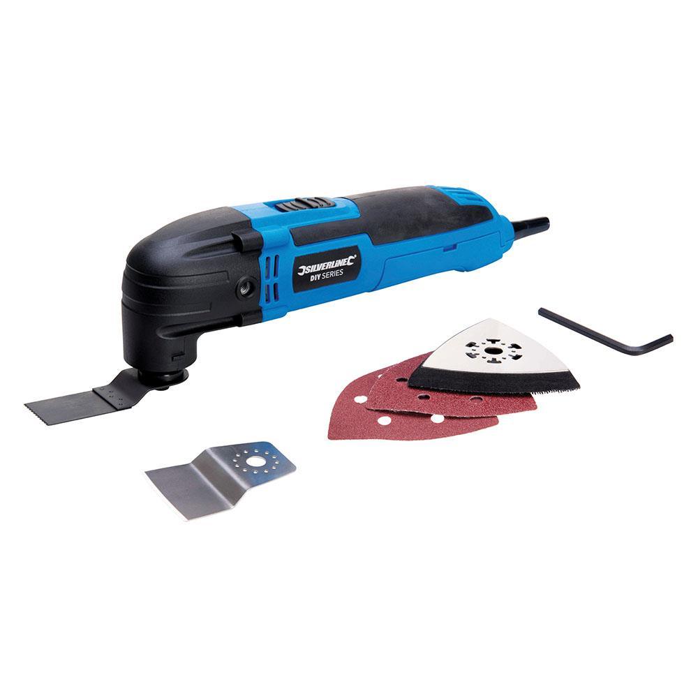 Silverline Multi Tool 300W Function Oscillating Sander Cutter Grinder 430787 - Tools 2U Direct SW