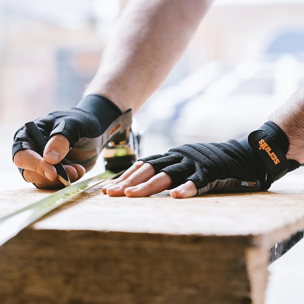 Scruffs Trade Fingerless Gloves Black