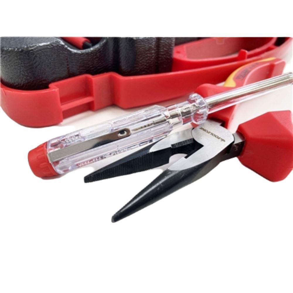 Toolzone 11PC VDE Electricians Tool Kit Cutters Strippers Screwdrivers Tapes SD301 - Tools 2U Direct SW