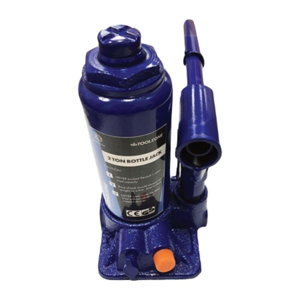 Toolzone 2 Ton Hydraulic Bottle Lifting Jack Heavy Duty Truck Lorry Lift Ram Car 2Tonne AU148 - Tools 2U Direct SW