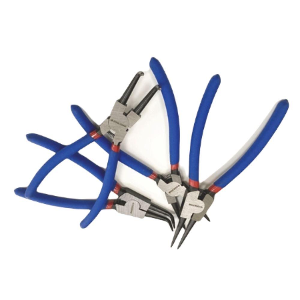 Toolzone 4 Piece 9" Circlip Pliers Set - Internal External Bent & Straight PL242 - Tools 2U Direct SW