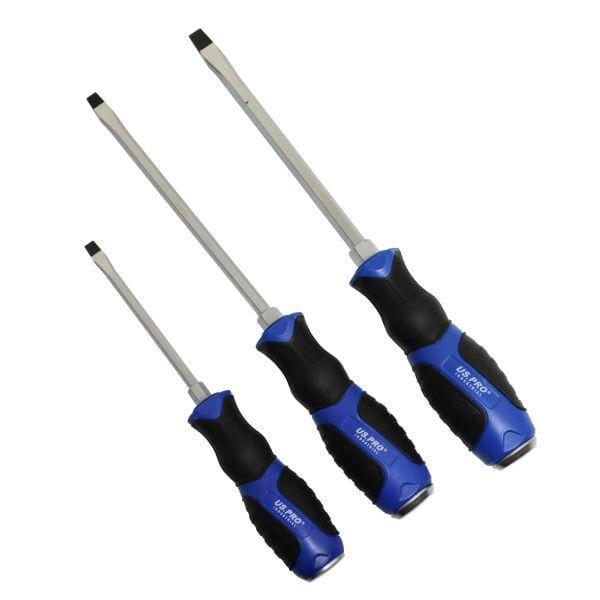 US PRO INDUSTRIAL 10pc Premium Screwdriver Set Slotted & Phillips Screwdrivers 4544 - Tools 2U Direct SW