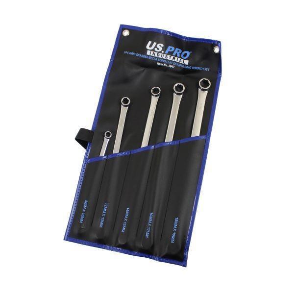 US PRO INDUSTRIAL 5pc Grip Grabber Extra Long Aviation Spanner Set 8-19mm 3947 - Tools 2U Direct SW