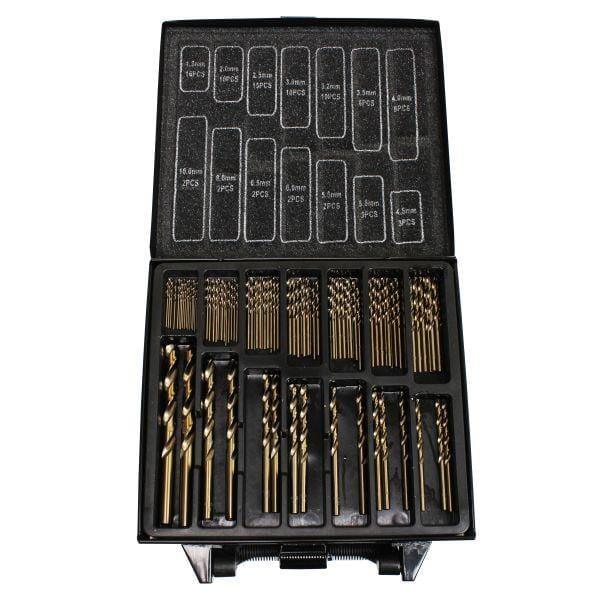 US PRO INDUSTRIAL 99PC M35 Cobalt Metric Drill Bit Set 1.5 - 10mm 7086 - Tools 2U Direct SW