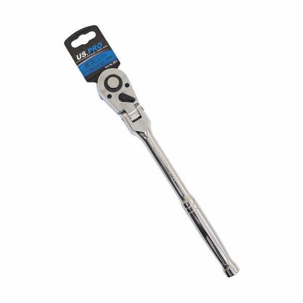 US PRO Tools 1/2" DR 72T Flexi Head Ratchet With Straight Handle 4231 - Tools 2U Direct SW