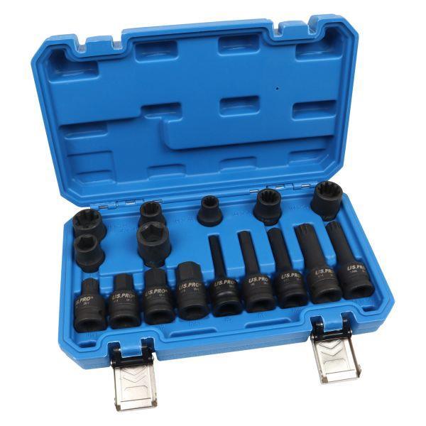 US PRO Tools 16PC 1/2" Drive Brake Caliper Service Set 6235 - Tools 2U Direct SW