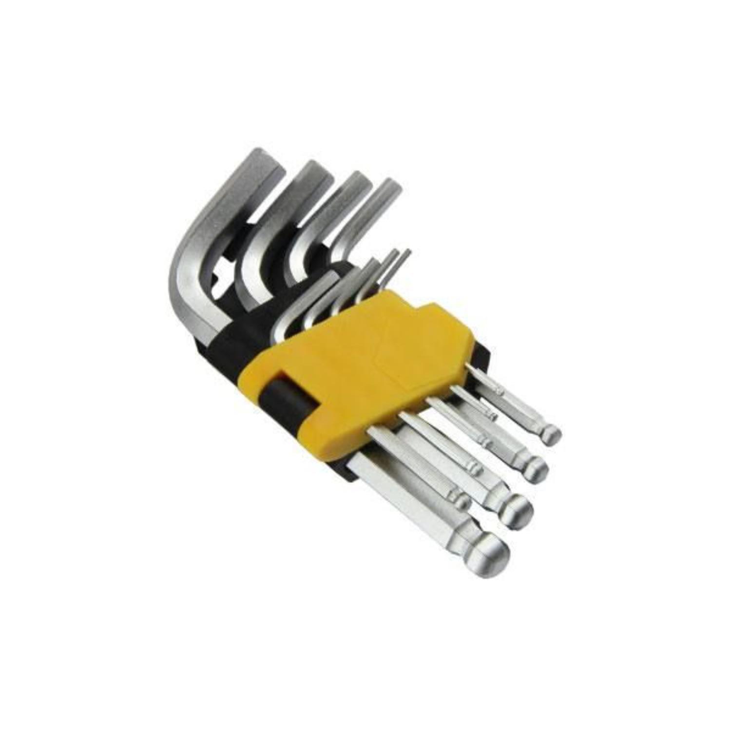 US PRO Tools 9PC Short Ball Allen Hex Key Set 1.5 - 10mm 2083 - Tools 2U Direct SW