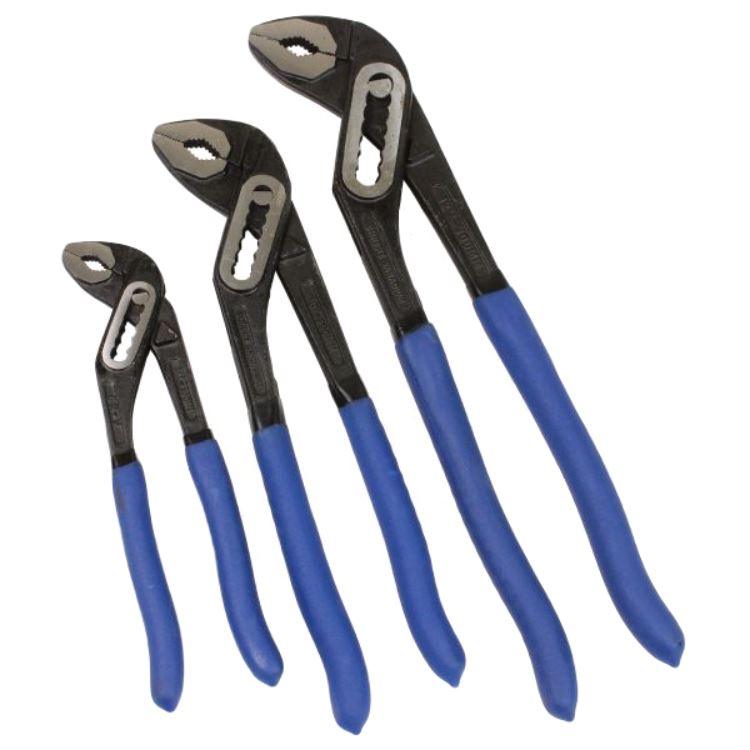 US PRO Tools Heavy Duty 3pc Water Pump Pliers Set 2298 - Tools 2U Direct SW