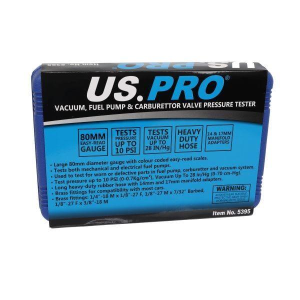 US PRO Tools Vacuum, Fuel Pump & Carburettor Valve Pressure Tester 5395 - Tools 2U Direct SW