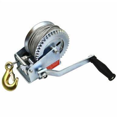 1200 lbs H/DUTY Hand Gear Winch 20m Cable For Car/Boat/Trailer etc TD023 - Tools 2U Direct SW