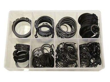 250pc External Circlip/Snap Ring Assortment Sizes 20-45mm HW188 - Tools 2U Direct SW