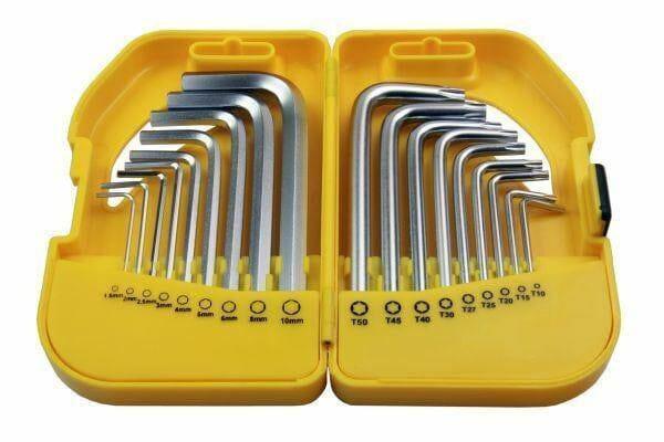 Bergen 18 Piece Short Torx And Hex Key Set B1584 - Tools 2U Direct SW