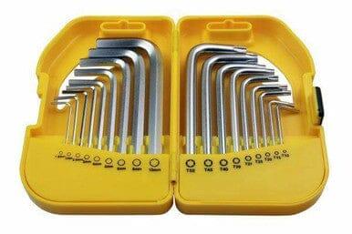 Bergen 18 Piece Short Torx And Hex Key Set B1584 - Tools 2U Direct SW