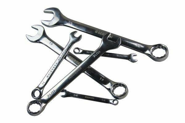 Bergen 22 PC Metric & SAE Combination Spanner Set 1991 - Tools 2U Direct SW