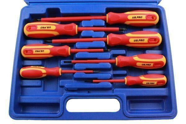 Bergen 7pc Insulated Electricians Screwdriver Set 1606 - Tools 2U Direct SW